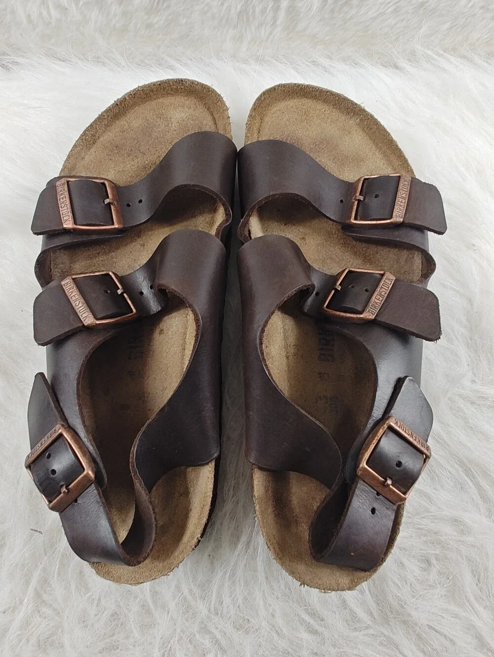 Birkenstock Milano Sandals Men's Brown Leather Sling Back - EU 43 (US 10
